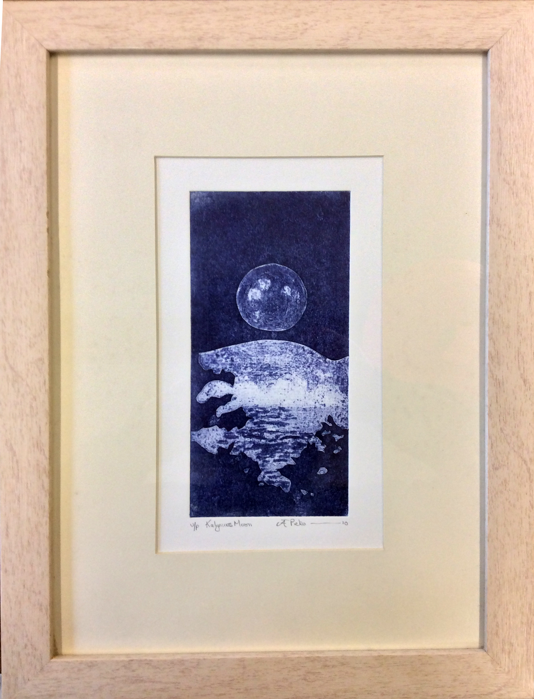 Framed-Kalymnos Moon